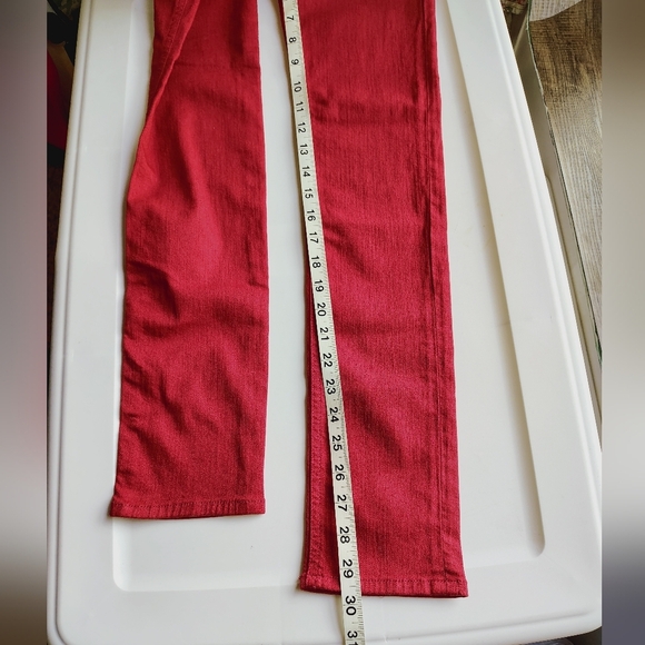 NWOT Rag & Bone High Rise Skinny Jeans Denim Red Stretch sz 25. - Picture 14 of 17